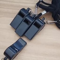 High Quality Black Whistle Referee Game Halter Whistle Outdoor Travel Hiking Whistle Suitable for Basketball Volleyball Games