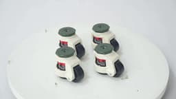4PCS Caster Castor Wheels Industrial Heavy Duty Leveling Adjustable Wheels Nylon Wheel GD-60S/80S