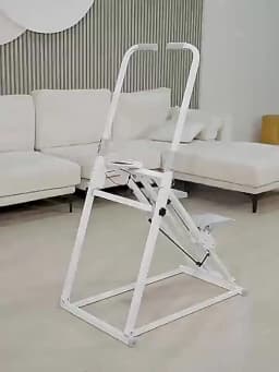 Foldable Stair Cardio Stepper Full-Body Workout Home Gym Exercise Vertical Climber Machine With Handlebars & Foot Pads