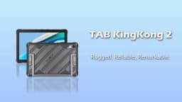 Cubot Tab KingKong 2, Rugged Tablet Android 14, Helio G99, 20400mAh Battery,16GB RAM+256GB ROM, IP68 Waterproof, 10.95" Screen