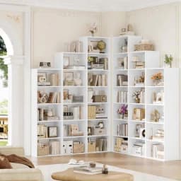 Getone 6 Tiers Bookcase Tall Bookshelf Slim Shelving Unit Storage Rack for Living Room Bedroom Home Furniture 48x30x190.5cm