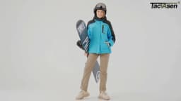 TACVASEN Women's Winter Ski Snow Softshell Fleece Lining Pants Hiking Trekking Mountain Trousers Cargo Warm Work Zipper Pockets