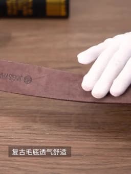 Belt men's genuine leather needle buckle layer genuine cowhide retro men's belt handmade casual trend men's belt cowhide