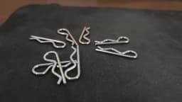 M1 M1.2 M1.6 M1.8 M2 M2.5 M3 M3.5 M4 M5 304 Stainless Steel R Spring Cotter Pin Wave Shape Split Clip Clam Tractor Pin for Car