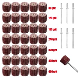 23pcs 10mm Flap Sanding Wheels for Dremel Accessories Abrasives Die Grinder Flapper Sander Drill Rotary Tool