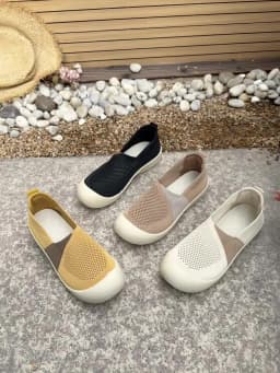 Spring 2026 Women's Casual Flat Shoes Knitted Upgraded Version Comfortable Loafers Fashionable Ladies' Footwear Free Shipping