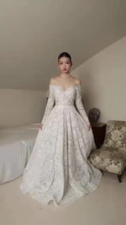 High Quality Long Sleeves Sweetheart Bridal Grown A Line Wedding Dresses Sweep Train Custom Made 2026 Vestido De Noival
