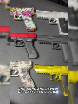 Manual Blaster Pistol - Toy Gun Pistol Without Charge, For Backyard Fun and Outdoor Team Shooting Games (Without Water Beads)