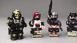 Military Soldier Building Blocks, Special Agent DIY Assembly Brick Toy, Collectible Action Figure Model Desktop Ornament
