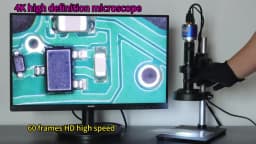 Yizhan 1080P Digital Microscope 4K HDMI USB Microscope 48MP 13MP Type-C VGA 2K Camera 150X 215X C Mount Lens For PCB Soldering