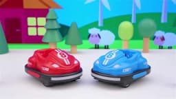 2.4G Bumper Battle RC Car with LED Music Ejecting Plush Toys Parent-Child Competitive Racing Game for Boys Kids Outdoor Toys