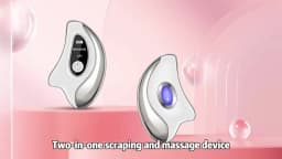 Electric Gua Sha Heated Device Red Blue Light Face Vibration Massager Scraping Board for Skin Rejuvenation Face Lifting Machine