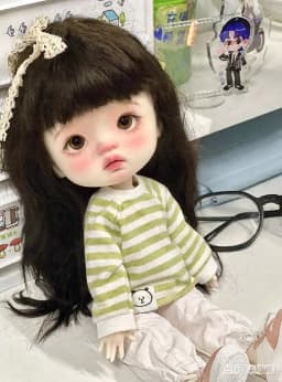 25cm Big Head Q-baby SD BJD Doll for Girls 1/6 Scale Resin Toy Birthday Gift with Makeup Feature Free Shipping