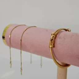 New Solid Wood Pink Velvet Jewelry Display Stand Ring Earrings Bracelet Necklace Watch Pendant Storage Display Stand