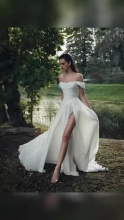 Lakshmigown Chiffon Beach Wedding Dresses 2026 New Split Side Strapless Garden Bridal Gowns Lace Up Back Customized