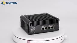 Topton 4x2.5G NICs Fanless Mini PC Zero Noise Intel Core I5 1235U U300E 8505 2xDDR5 NVMe HD/DP/Type-C IoT Firewall Computer