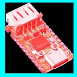 RP2350 USB-A Mini Development Board RP2350A Waveshare Expansion Board Programmable I/O Compatible with USB 2.0/1.1 Transmission