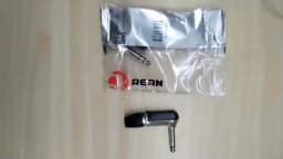 Neutrik's REAN Jack 6.35 TS TRS 90 ° L-shaped Right Angle Plug Stereo / Mono 2 3 Pole 6.5 1/4 Microphone Guitar Audio NYS207 208