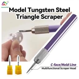 Nasedal Tungsten Steel Triangular Scribing Knife for Gundam Model Making Panel Line C-Surface Engraving Metal Scraper Hobby Tool