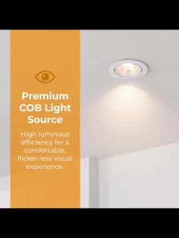 COB LED Downlight Spot Light 3W 5W 7W 10W Dimmable 220V Black Silver White Finish