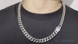 ULJ Punk Miami Cuban Link Men Hip Necklace 304 Stainless Steel Hip-Hop Female Male Bracelet Chain Ice Out Waterproof Jewelry