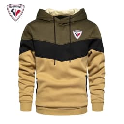 ROSSIGNOL Men's Casual Running Hoodie Rubber Jacket