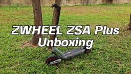 ZWHEEL ZSA PLUS Foldable Electric Scooter APP Control 800W Peak 25 MPH 36V10Ah Battery 18 Miles Suspension Shock Absorption Rear Disc Brakes 10'' Road Tires Turn Signals Hands-Free Unlock 4-Modes Lightweight Easy Carry Commuting Escooter US Stock