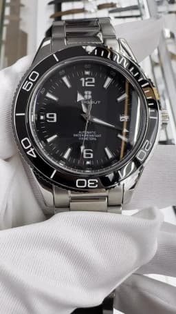Gustom Logo Automatic Mechanical Men Watch 41mm NH35 Movement Sapphire Steel Strap Watch Waterproof Luminous 90 Ring Corgeut