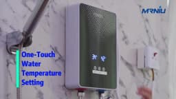 Instant Electric Tankless Water Heater Shower Bathroom Bath Water Heater 220V 7000W Temperature Automatica Household Hotel