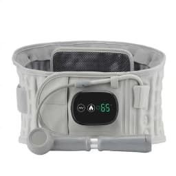 VVDental Inflatable Lumbar Support Belt Red Light Heating Vibration Massage Waist Brace For Lower Back Pain Relief