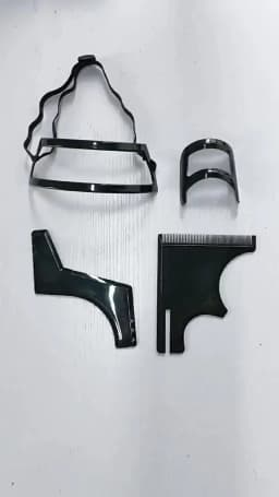 4/5Pcs Ruler Kit Beard Shaving Template Combs Hair Trimmers Plastic Men Beard Guide Shaping Styling Tool Hairline Templates