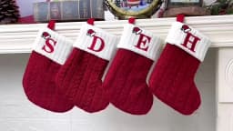 Christmas Alphabet Knitting Socks Christmas Tree Ornaments Christmas Decorations For Home 2025 Noel New Year 2026 Xmas Gift