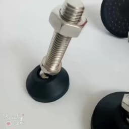 1Pcs M8 M10 M12 M16 M20 M24 304 Stainless Steel Nylon Universal Foot Cup Adjustable Support Feet D40-D100 Rotatable Foot Pad