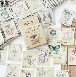 46pcs/box Kawaii Little Forest Post Office Mini Paper Sticker Decoration Diy Ablum Diary Scrapbooking Label Sticker Stationery