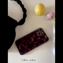 Amber retro brown silicone soft imd shockproof phone case for iphone 17 18 14 12 11 13 pro max 15 promax protector back cover