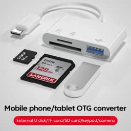 3 In 1 Type C Card Reader TF SD Memory Card Reader OTG USB C Card Adapter For Macbook Samsung Huawei Xiaomi USB Type C Adapter