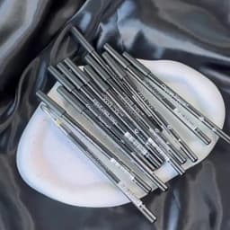 1-20Pcs Waterproof Eyeliner Pencil Long-Lasting High Pigmented Black Wooden Eyeliner Eyebrow Pen Hard Refill Smooth Eyes Makeup