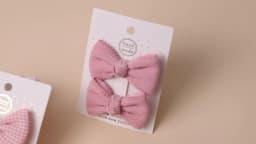 2pcs/set Cute Cotton Plaid Hair Bows Clip for Baby Girls Summer Colorful Print Flower Hairpin Barrette Headwear Hair Accessories