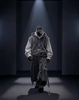 Washed Distressed Fake Two Piece Patchwork Punk Vintage Hoodies Man Techwear Gothic Zip Up Hoodie Street Wear