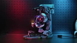 GLaDOS Portal 2 with LED Motor Building Blocks Decrypt Puzzle Game Evil Robot Aperture Lab Brick Model Kit Adults DIY Gift 1976PCS