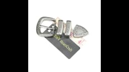 30mm Solid Vintage Silver Engraved Floral Buckle 4 Pcs Set Diy Leathercraft Western Ethnic Belt Buckle Waist Accessories