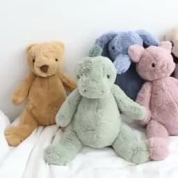 23cm Kawaii Animals Elephant Bear Dinosaur Soft Plush Dolls Stuffed Panda Pig Plushie Baby Toys Gifts For Children