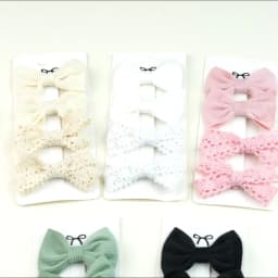 4Pcs/Set Solid Color Lace Hair Clips for Girls Handmade Velvet Bowknot Baby Hairpins Headwear Hair Accessories Wholesale