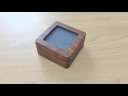 Black Walnut Small Jewelry Gift Packaging Storage Box Window Jewelry Box Fashion Pendant Necklace organizador de joyas