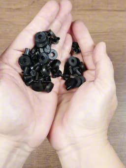 100pcs Black Cross Flat Head Chicago Screw for DIY Kydex Sheath Holster Hand Tool Parts