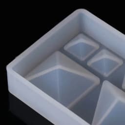 Epoxy Resin Silicone Mold DIY Geometric Triangle Mirror Craft Jewelry Making Decorative Cake