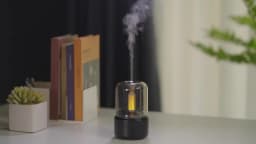 KINSCOTER Portable Mini Aroma Diffuser USB Air Humidifier Essential Oil Night Light Cold Mist Maker Sprayer for Home Gift