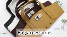 2Pcs Detachable PU Leather Bag Handle Bag Cover Bag Accessories Bag Flap High Quality Replacement Accessories for DIY Handbag
