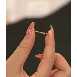 Yhpup 1 Set Size 6789 Delicate Cubic Zirconia Stackable Ring 18K Golden PVD Plated Stainless Steel High Quality Finger Jewelry