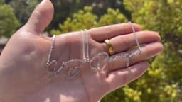 2021 New Trendy Custom Name Letters Necklaces for Women Zircon Thin Font Necklaces Personalized Name Pendant Necklaces AsGifts